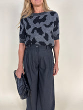 Load image into Gallery viewer, Maglia maculata con Lurex | Grey