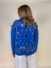 Load image into Gallery viewer, Giacca Bandana | Cardigan | Lana E Cashmere | Blu