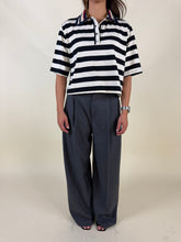 Load image into Gallery viewer, Polo riga e crochet | 50% cotone
