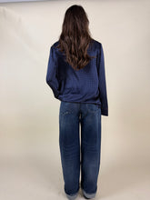 Carica l'immagine nel visualizzatore di Gallery, Camicia blu in 100% viscosa | Set coordinato
