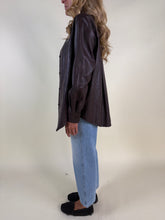 Carica l'immagine nel visualizzatore di Gallery, Camicia maxi ecopelle | MORO