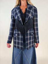 Carica l'immagine nel visualizzatore di Gallery, Blazer Frangia | Quadri | BLU NOTE