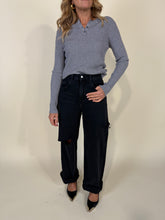 Load image into Gallery viewer, Denim Poppy | Black | Strappi
