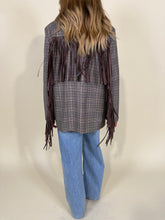 Load image into Gallery viewer, Blazer check I con frange
