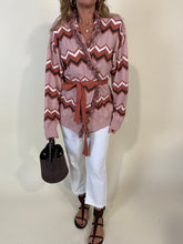 Load image into Gallery viewer, Cardigan Powder Pink | Zig Zag
