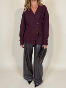 Cardigan Botton Laterale | Lana & Yak