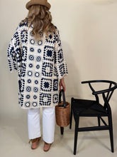 Carica l'immagine nel visualizzatore di Gallery, Cardigan Crochet Midi | Blue
