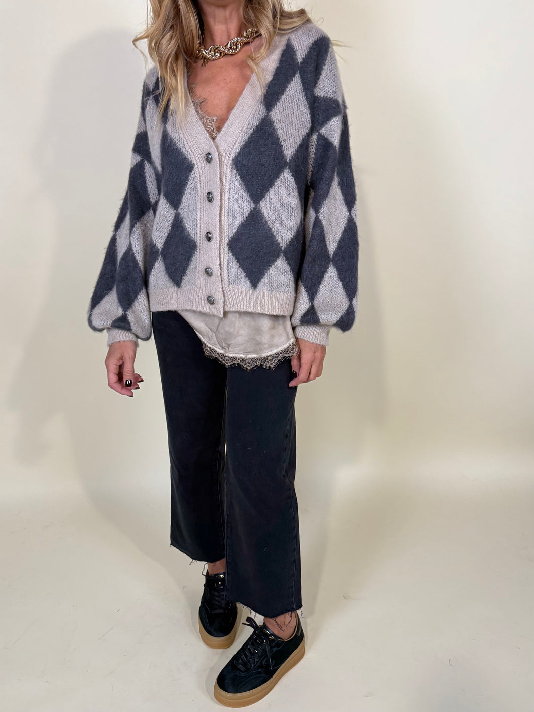 Cardigan Rombo