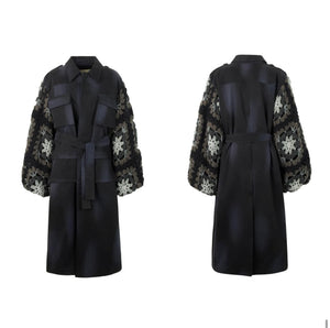 Cappotto Sahariana Canvas Nero