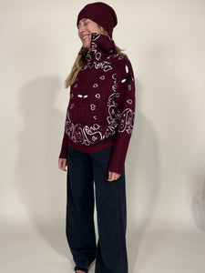 Bomber Bandana | Cardigan | Lana & Cashmere