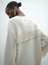 Carica l&#39;immagine nel visualizzatore di Gallery, Maglia Snow | Frangia | Lana &amp; Cashmere
