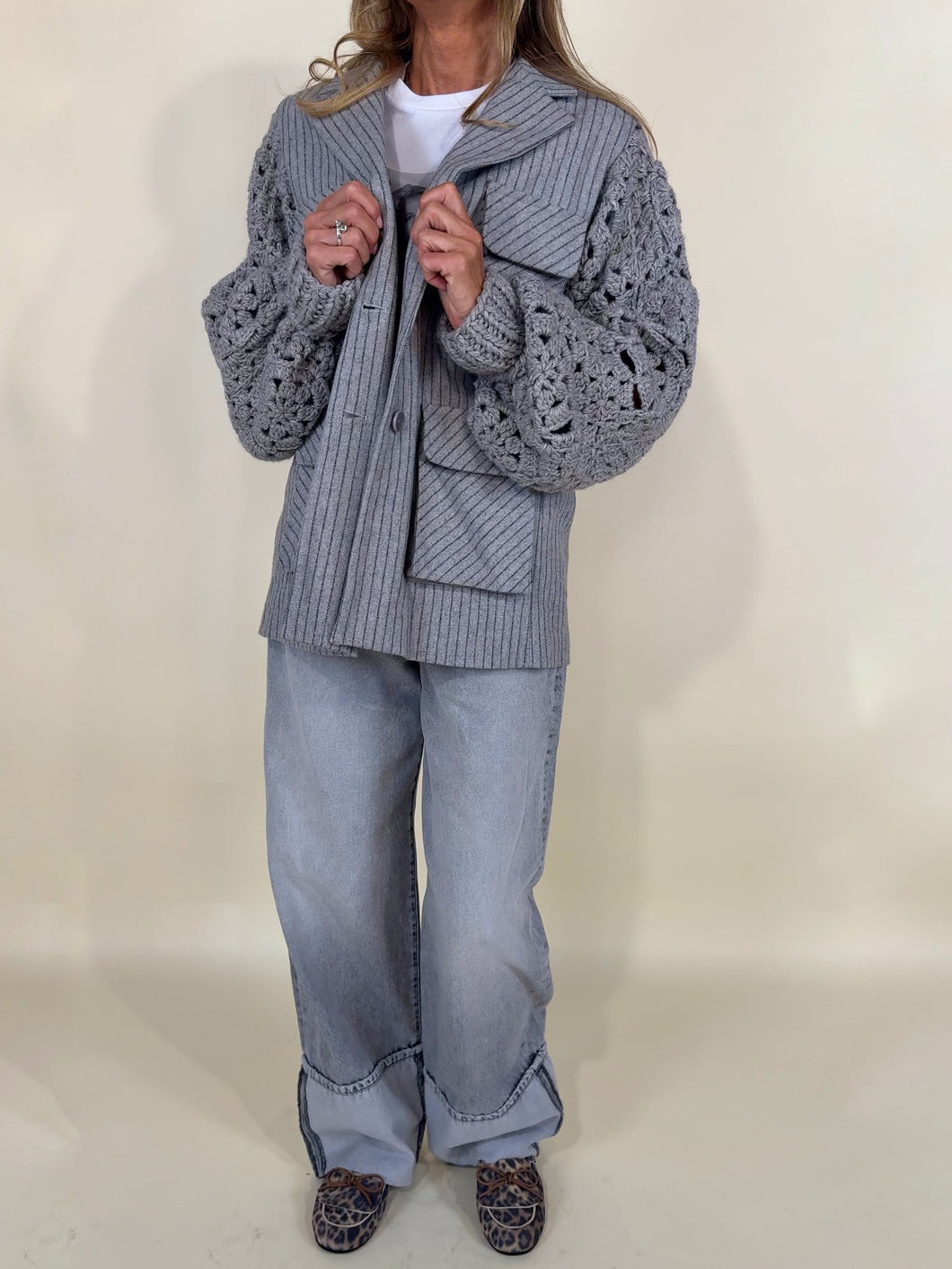Blazer Gessato | Grey Light