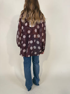 Camicia Maxi Pois | Vino