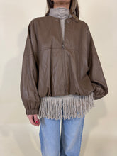 Load image into Gallery viewer, Bomber ecopelle Taupe
