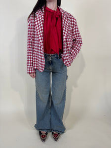 Blazer Pied Di Poule I RED