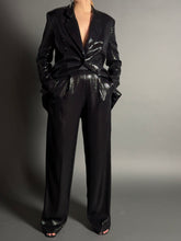 Load image into Gallery viewer, Pantalone con paillettes I nero
