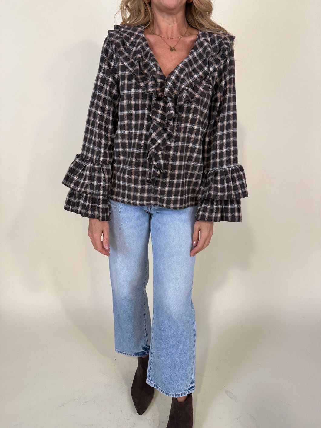 Camicia Sveva | Check Volant