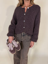 Load image into Gallery viewer, Cardigan Brown | Baby Alpaca
