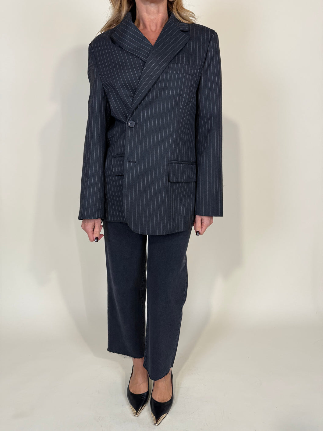 Giacca Gessata | Black