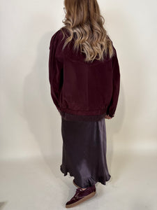 Bomber Cherry | Suede