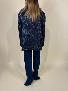 Blazer Blu Paillettes