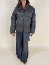 Load image into Gallery viewer, Bomber filo di lurex con collo | Wool e alpaca
