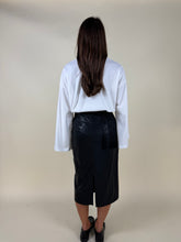 Load image into Gallery viewer, Gonna lunga ecopelle | Black
