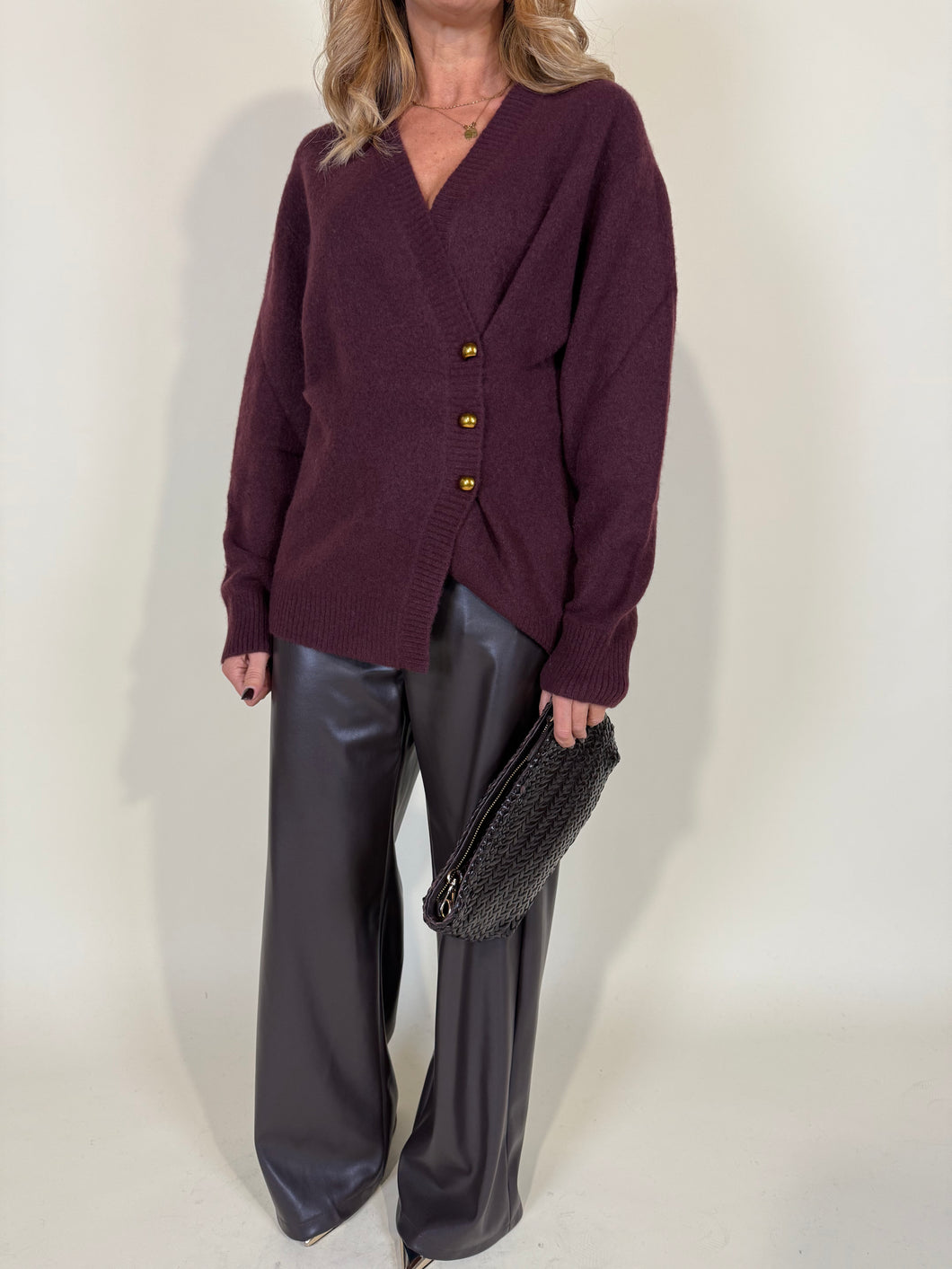 Cardigan Botton Laterale | Lana & Yak