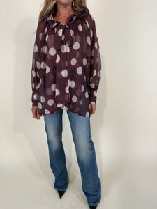 Camicia Maxi Pois | Vino