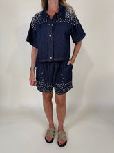 Carica l&#39;immagine nel visualizzatore di Gallery, Completino Strass | Denim Dark
