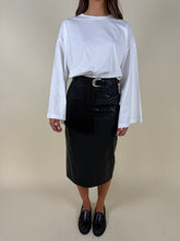Load image into Gallery viewer, Gonna lunga ecopelle | Black
