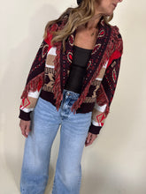 Carica l&#39;immagine nel visualizzatore di Gallery, Cardigan Bandana | Botton | Red
