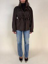 Load image into Gallery viewer, Camicia moro in effetto scamosciato
