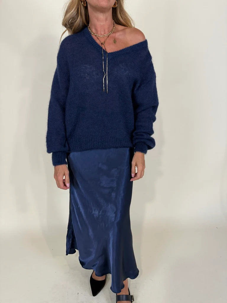 Maglia V I Mohair e Lana I Più colori