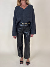 Carica l'immagine nel visualizzatore di Gallery, Pantalone Black in stampa cocco
