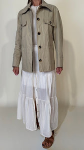 Trench sfoderato I camel