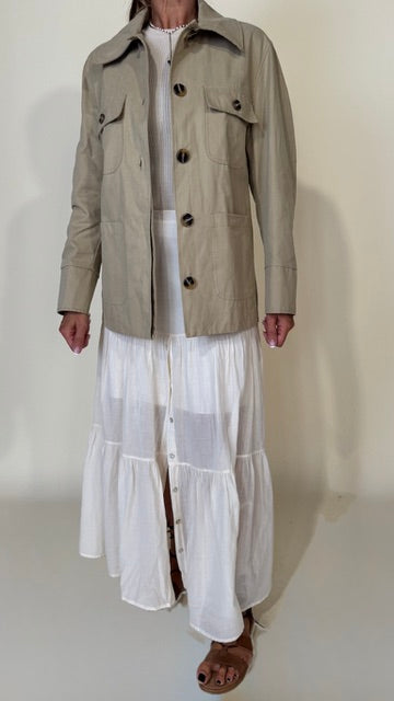 Trench sfoderato I camel
