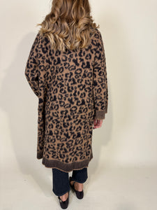 Cardigan Cappottino Maculato | Camel