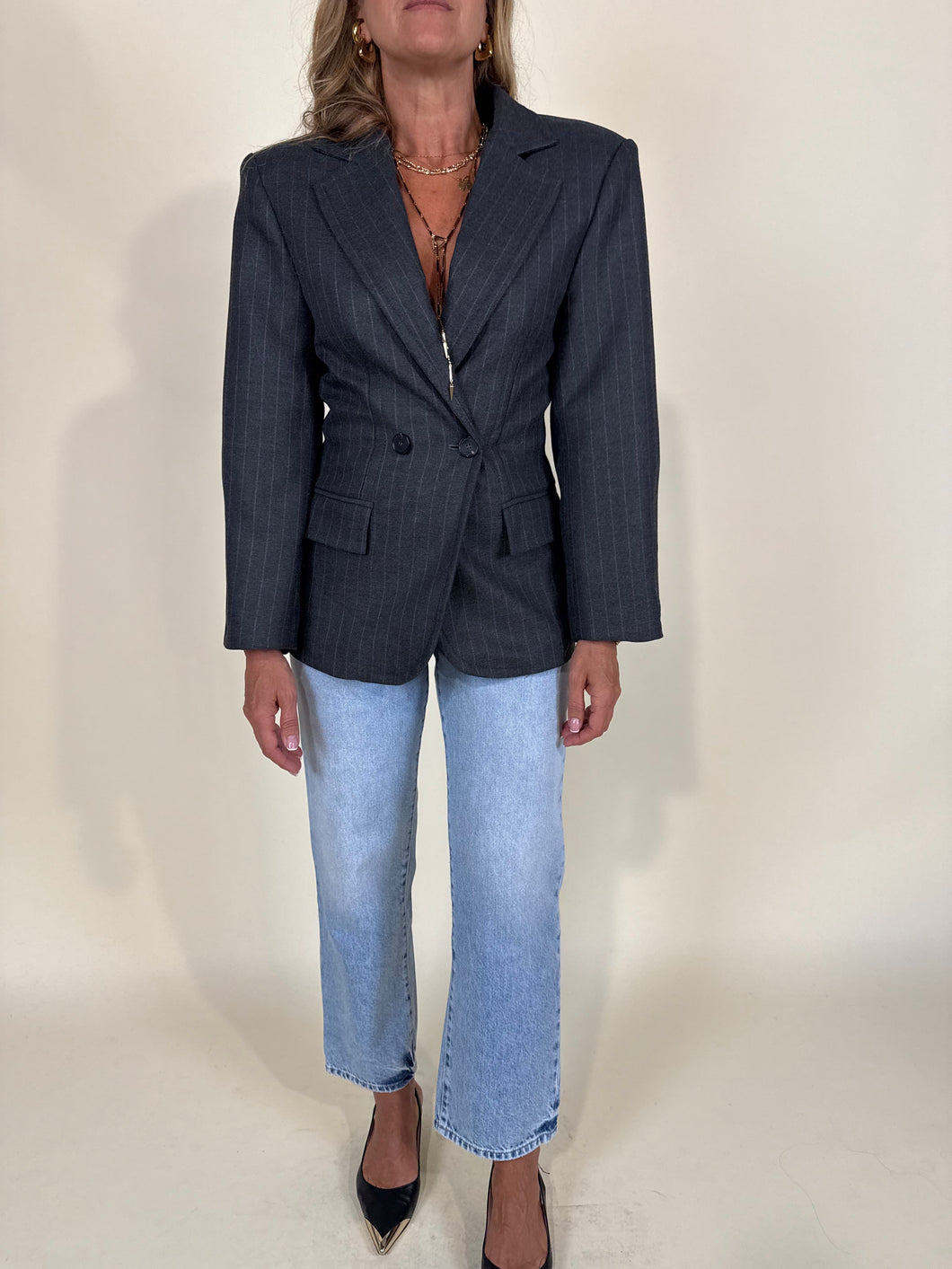 Giacca Gessata | Grey