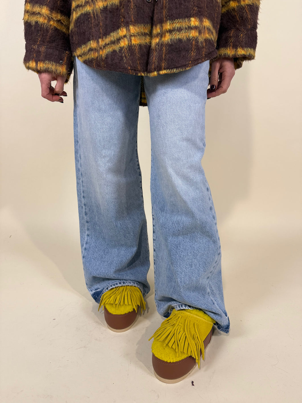 Ciabatta boots I Giallo + cognac