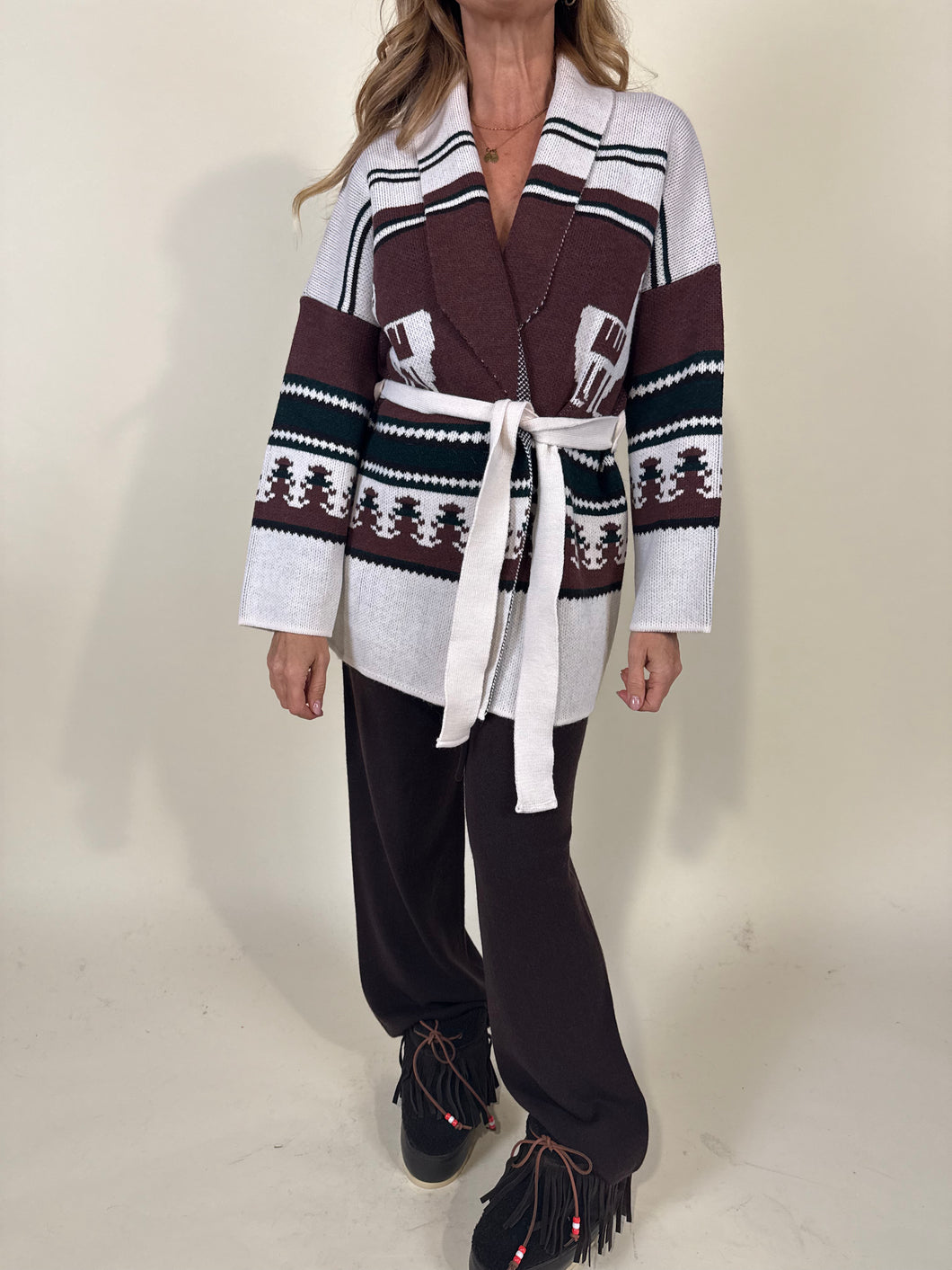 Cardigan Alpaca | Long | Lana & Viscosa