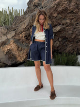 Load image into Gallery viewer, Shorts Rote I in denim
