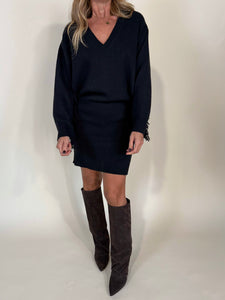 Abito Sami | Black | Frange