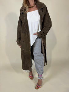 Trench Crosta Taupe I Vera Pelle