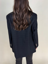 Carica l'immagine nel visualizzatore di Gallery, Blazer black quadri | Con frange
