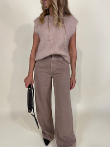 Gilet Nocciola | Mohair & Lana