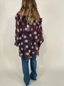 Camicia Maxi Pois | Vino