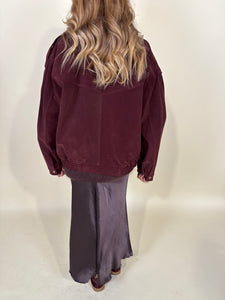 Bomber Cherry | Suede