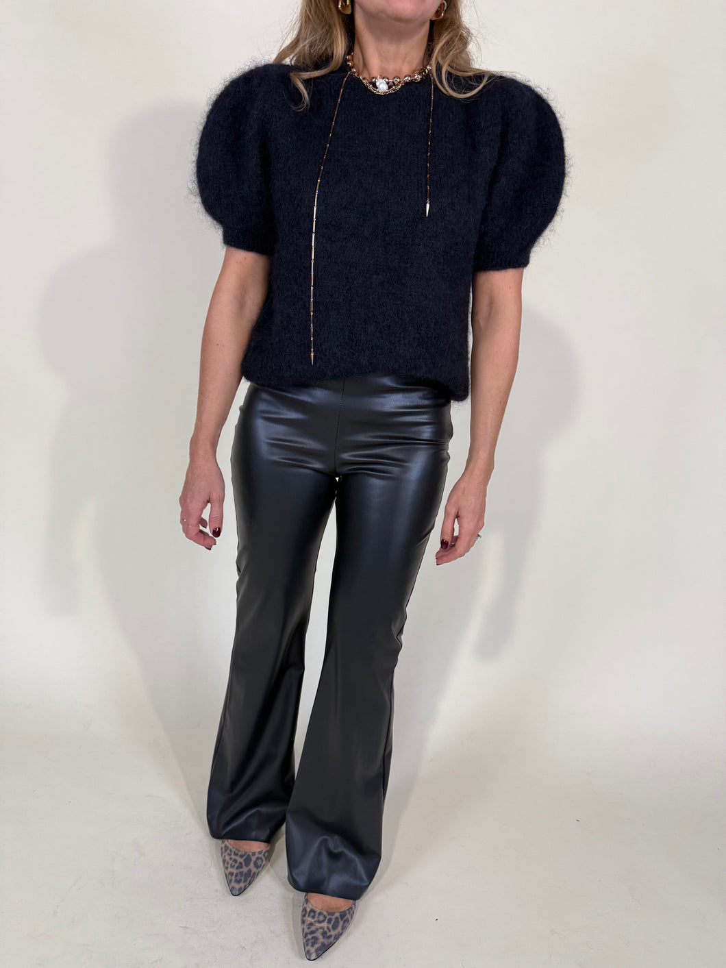 Pantalone Zampetta | Ecopelle | Più colori