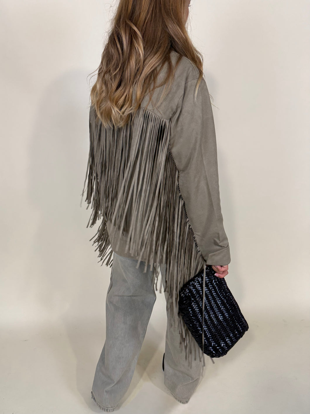 Giacca Khaki | Frangia Long